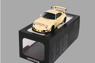 RWB SANDSTORM BEIGE 2023 GT Spirit 1:18 Resinemodell (Türen, Motorhaube... nicht zu öffnen!)